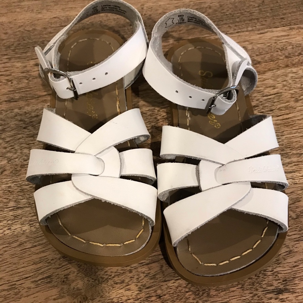 Salt Water Sandals White Size 10